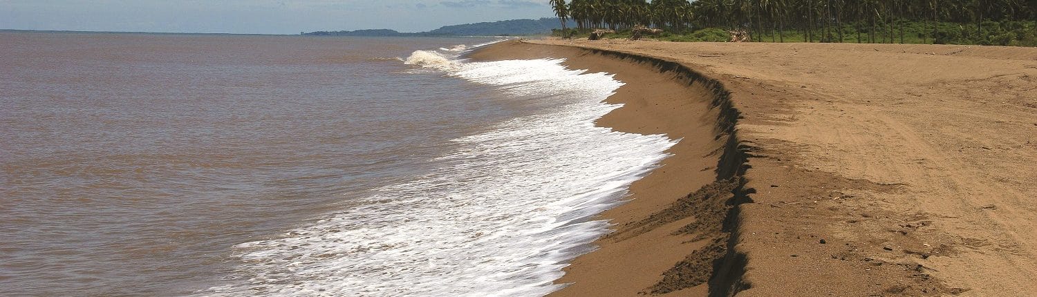 Sandy beach at Boca de Chila in Riviera Nayarit Mexico