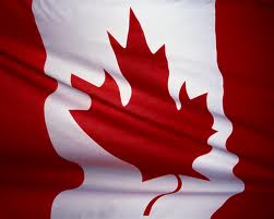Closeup of Canadian Flag