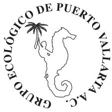 Seahorse logo for Grupo Ecológico in Puerto Vallarta MX