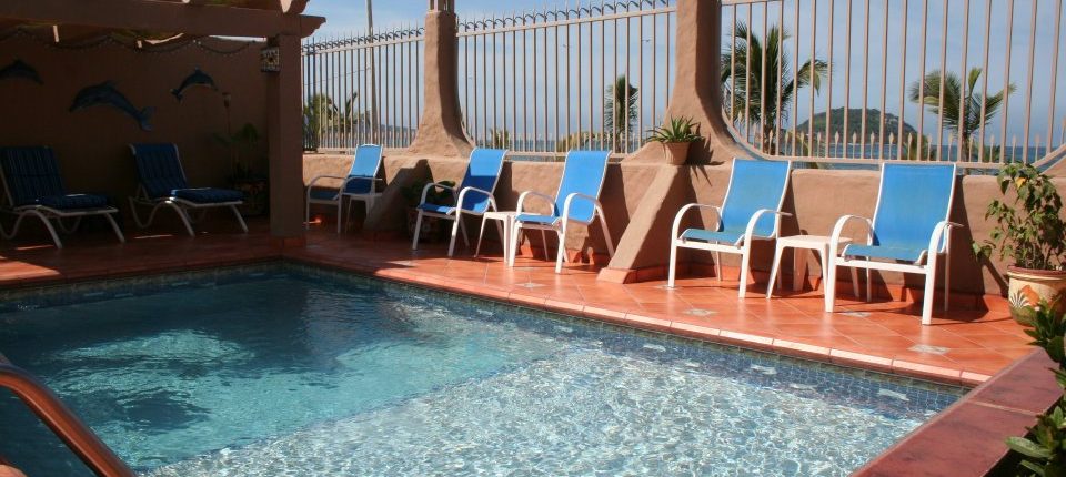 Pool at Casita de la Penita hotel in Rincon de Guayabitos Riviera Nayarit Mexico