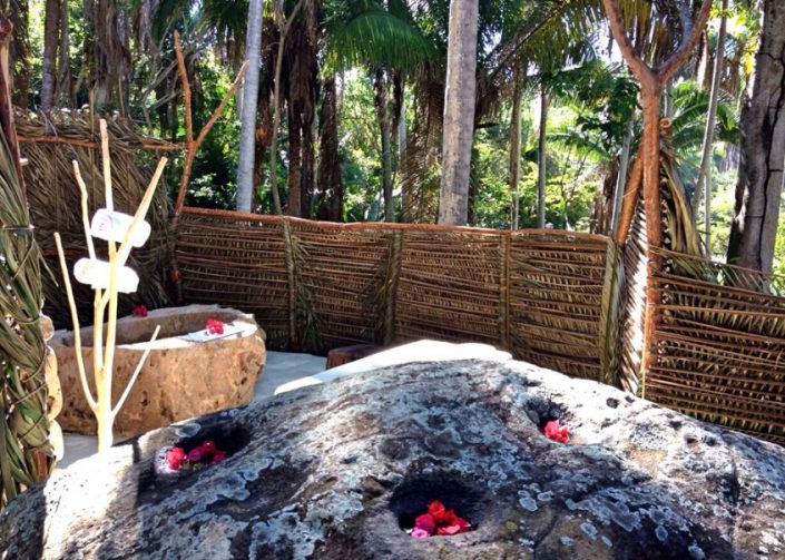 Outdoor Spa retreat at Imanta Resort Hotel in Punta de Mita Riviera Nayarit Mexico