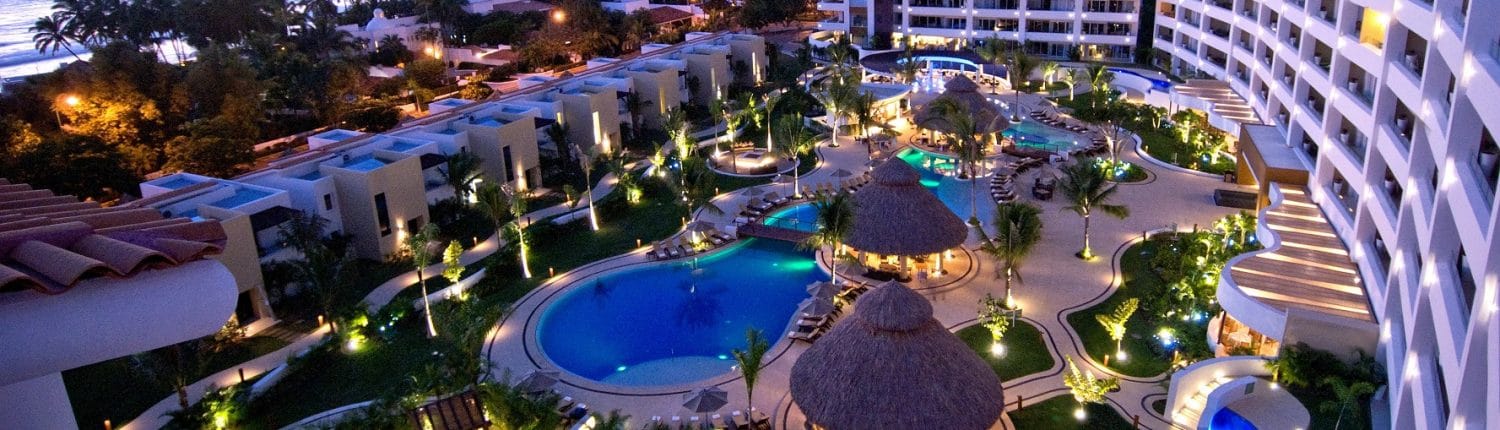 Aerial view of Marival Residences Luxury Resort in Nuevo Vallarta Riviera Nayarit Mexico