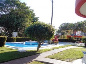 Pool at Vacacional Titos Hotel in Rincon de Guayabitos Riviera Nayarit Mexico