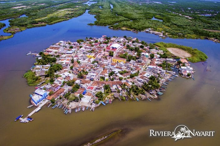 Mexcalitan Island Riviera Nayarit Mexico - view from above