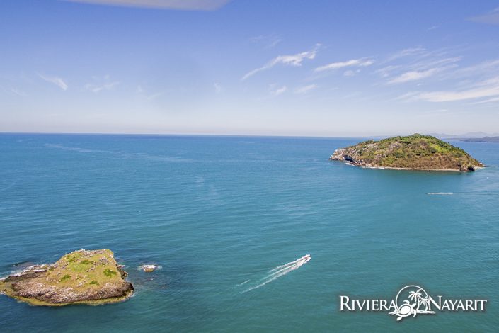 2 islands off the coast of Rincon de Guayabitos in Riviera Nayarit Mexico