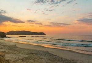 Beach sunset at Xiobella Hotel in Punta Mita Rivera Nayarit